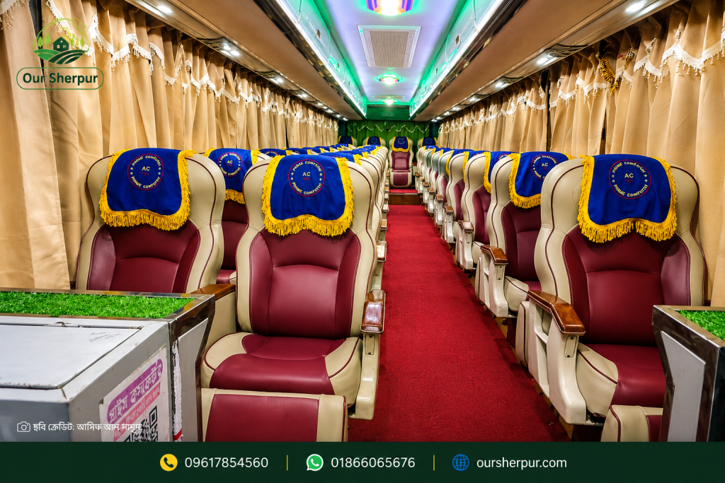 Prime Comforter AC bus inside