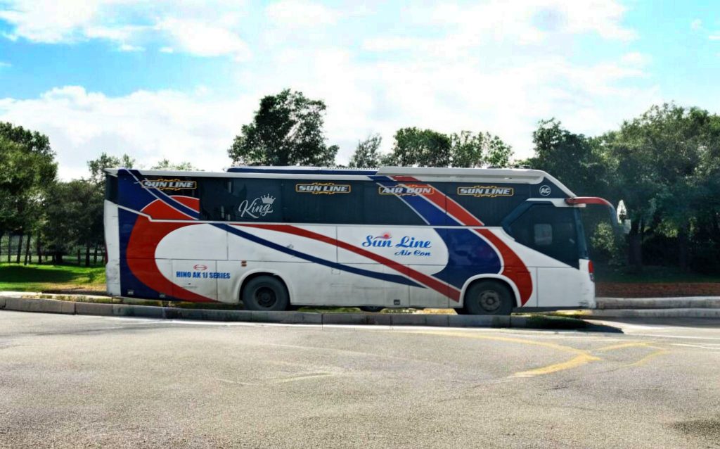 Sun Line AC Bus Dhaka to Sherpur
