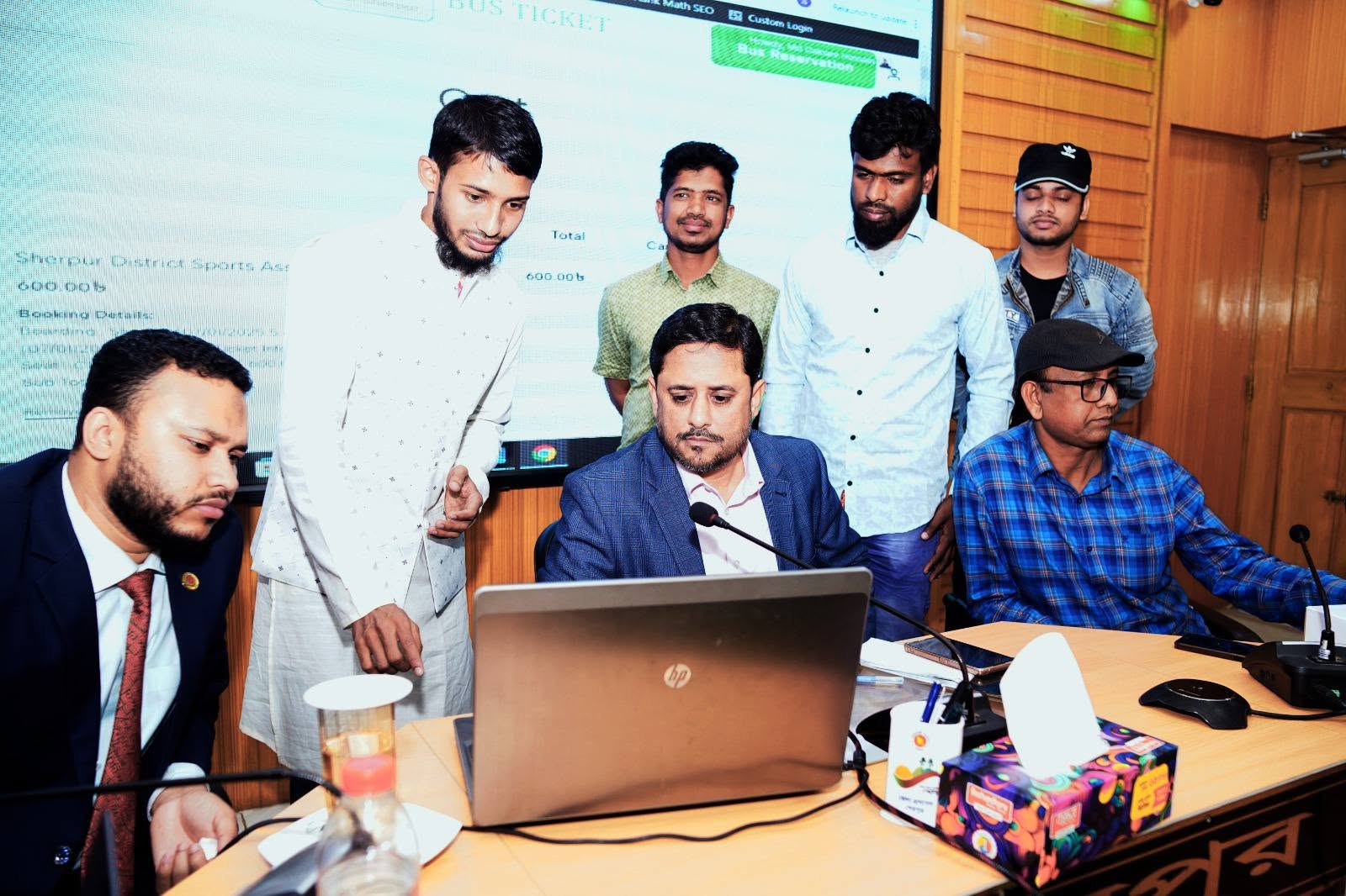 শেরপুরে অনলাইন বাস টিকিট সেবার উদ্বোধন ২০২৫